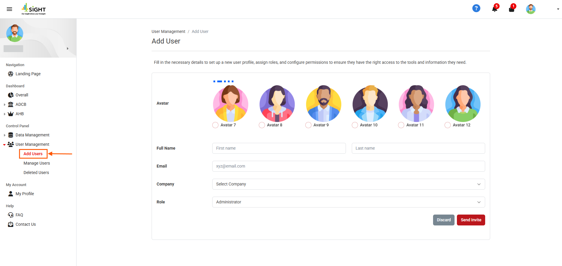 How do I add a new user to the portal?